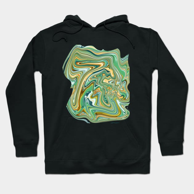 Green marble art Hoodie by Fadmel